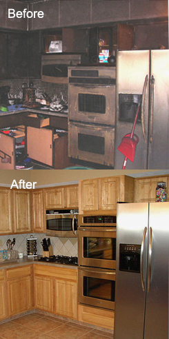 fire damage before and after